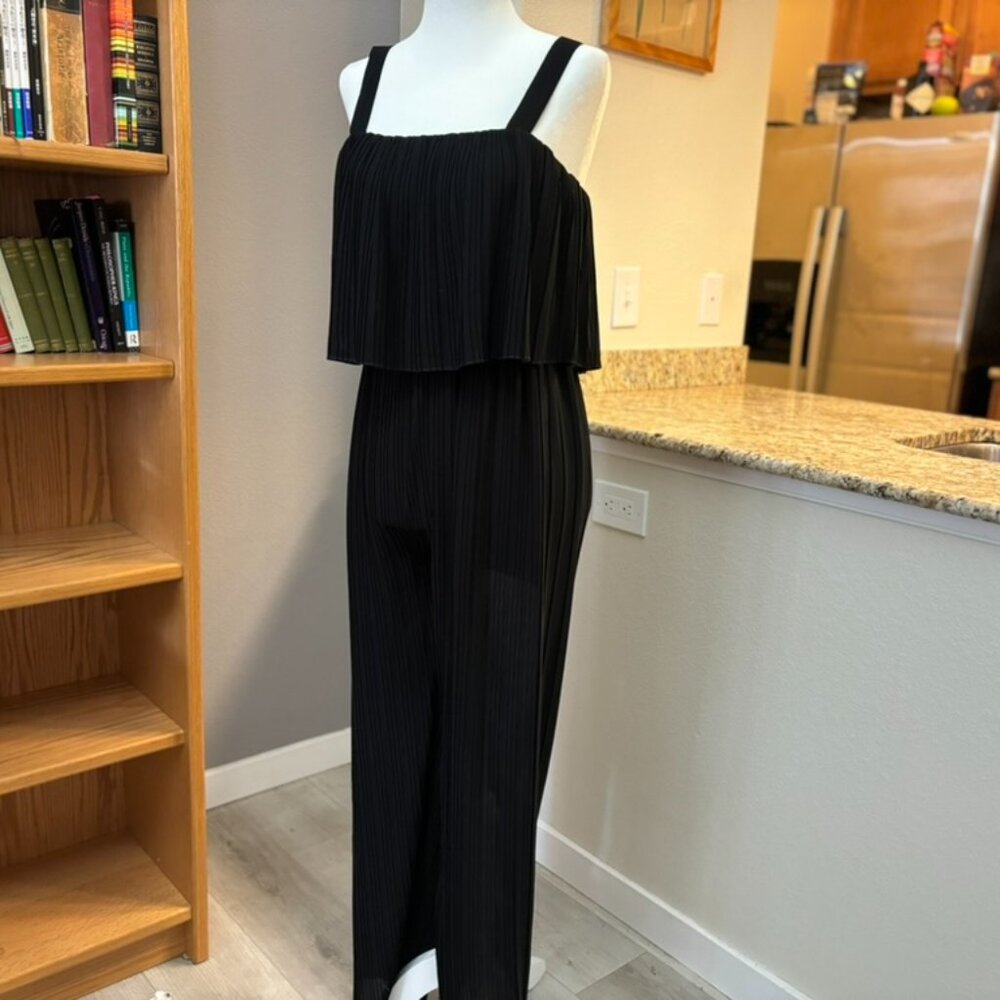 Black Palazzo Wide Leg Jumpsuit by Tribal Femme in size XS